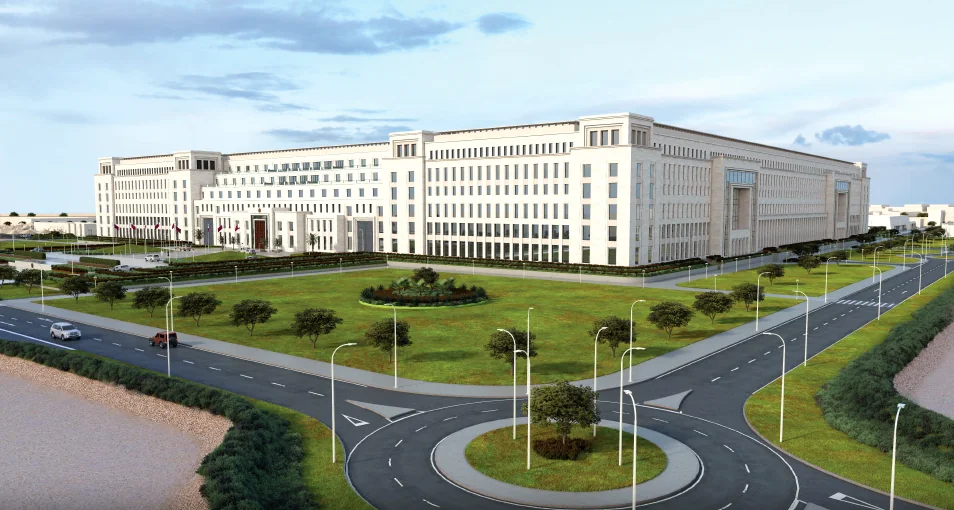 Al Rawdah institutional complex architectural visualization